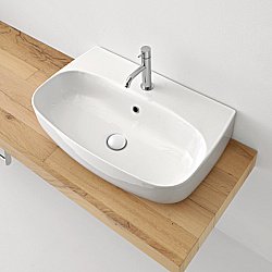 Раковина Kerasan Nolita 70 534201*1 белая купить в интернет-магазине Sanbest