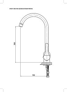 Смеситель для кухни GPD FELIS MTE75 купить в интернет-магазине сантехники Sanbest