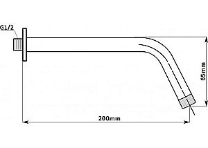 Держатель для верхнего душа Aquanet Passion AF301-92 купить в интернет-магазине сантехники Sanbest