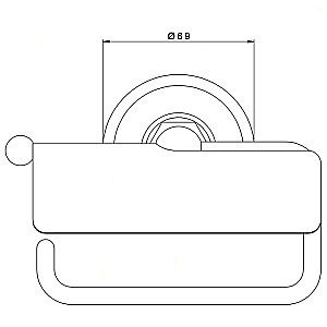 Держатель туалетной бумаги Nicolazzi Accessori Classica 1492CR хром купить в интернет-магазине сантехники Sanbest