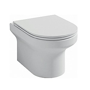 Унитаз подвесной Jacob Delafon Elite E21743RU-CP безободковый, с инсталляцией, с крышкой микролифт, белый/кнопка хром купить в интернет-магазине Sanbest