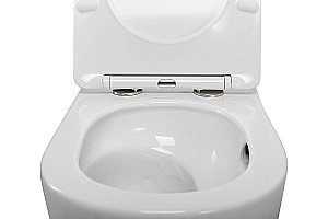 Унитаз подвесной Art&Max NAPOLI AM100CHRV/SC белый, с сиденьем микролифт, безободковый купить в интернет-магазине Sanbest
