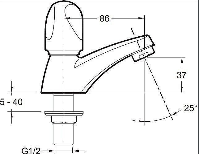 Cмеситель для раковины Jacob Delafon GALEO E72922-CP купить в интернет-магазине сантехники Sanbest