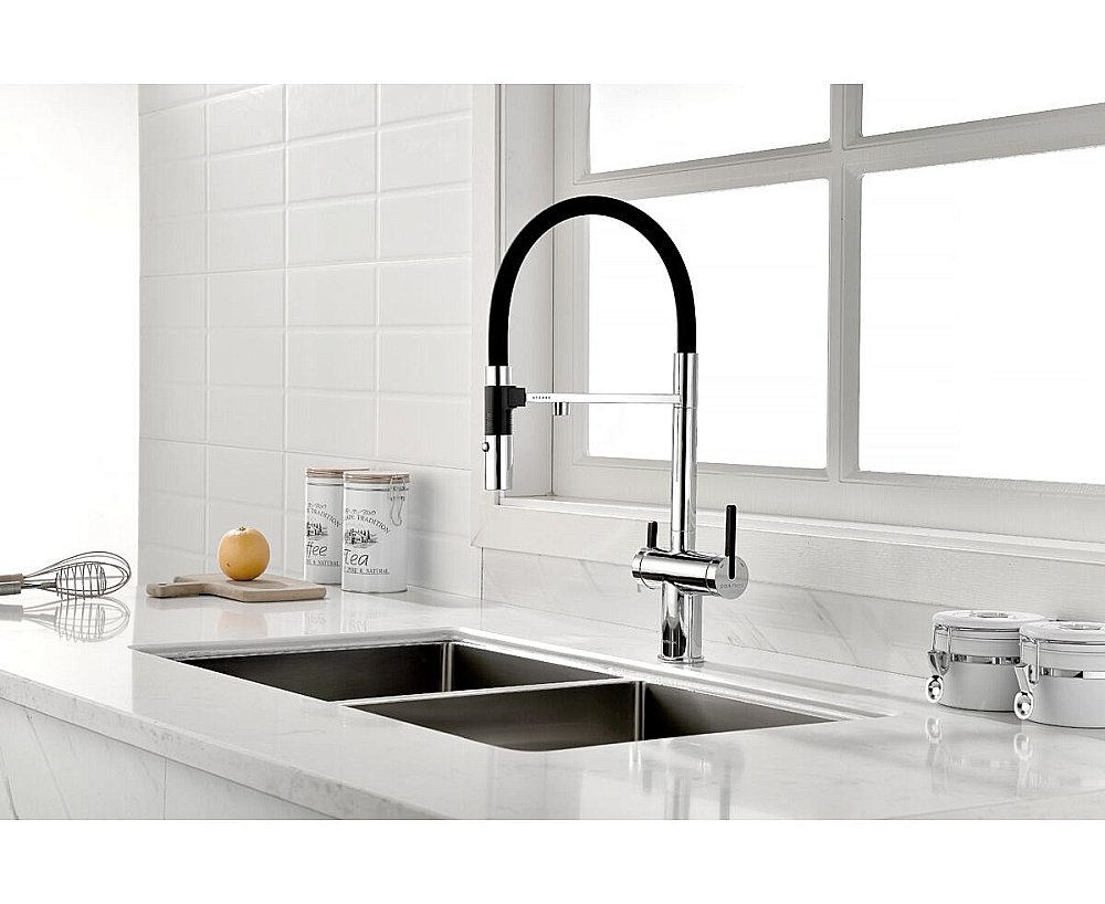 Смеситель для кухни Paulmark Gravity Gr213888-CR хром купить в интернет-магазине сантехники Sanbest