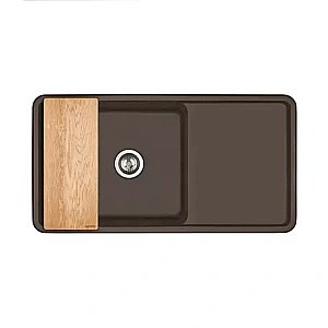 Мойка кухонная Акватон Беллис 97 кофе купить в интернет-магазине сантехники Sanbest