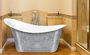 Ванна акриловая Lagard Tiffany lgd-tf-ts 175х82.5 белая,серебро купить в интернет-магазине Sanbest