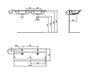 Раковина подвесная Ideal Standard Connect Air 124 E027301 белая купить в интернет-магазине Sanbest