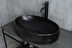 Раковина накладная Gid Bm9030wx черная матовая купить в интернет-магазине Sanbest