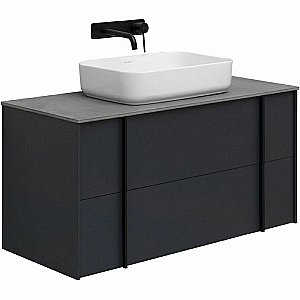 Тумба с раковиной Allen Brau Reality 100 1.32007.AM антрацит матовый для ванной в интернет-магазине Sanbest