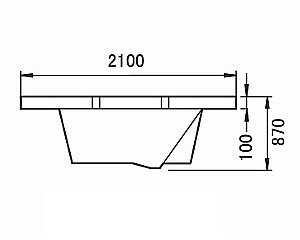 Ванна акриловая Gemy Water Channel G9060 K 210х210 белая с гидромассажем купить в интернет-магазине Sanbest