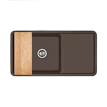 Мойка кухонная Акватон Беллис 97 кофе купить в интернет-магазине сантехники Sanbest