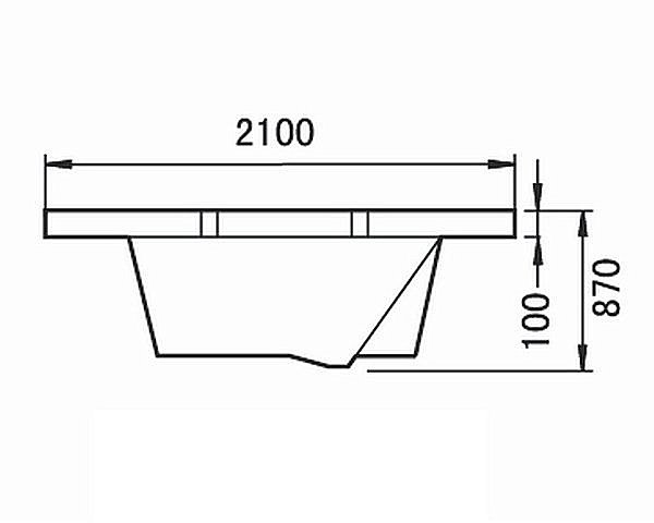 Ванна акриловая Gemy Water Channel G9060 K 210х210 белая с гидромассажем купить в интернет-магазине Sanbest