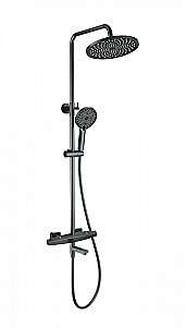 Душевая система с термостатом WONZON & WOGHAND NEO, Темный графит (WW-B3046-A1-BGG) купить в интернет-магазине сантехники Sanbest