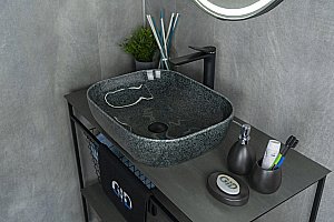 Раковина накладная Gid 50 Mnc338 54431 серая купить в интернет-магазине Sanbest