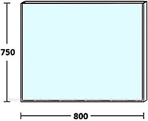 Зеркало De Aqua Сильвер 261672 80 черный в ванную от интернет-магазине сантехники Sanbest