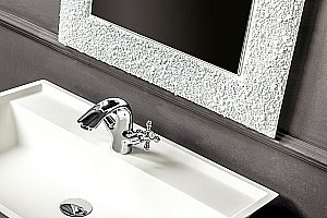 Зеркало Boheme Aura 60 Белое в ванную от интернет-магазине сантехники Sanbest