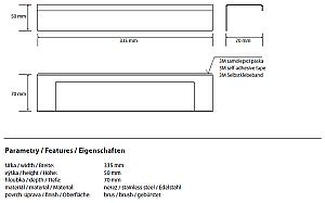 Полотенцедержатель Bemeta Niva 101112135 купить в интернет-магазине сантехники Sanbest