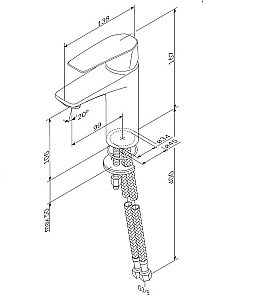 Смеситель для раковины AM.PM Gem F90A02122 купить в интернет-магазине сантехники Sanbest