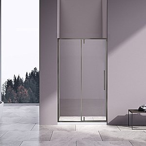 Душевая дверь Vincea Slim-N VDP-4SN100CLGM 100 профиль вороненая сталь/стекло прозрачное купить в интернет-магазине Sanbest