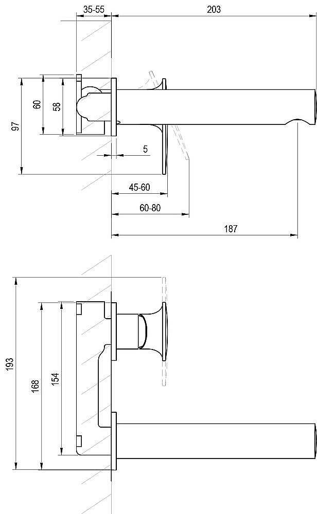 Смеситель для раковины Ravak Spring X070568 белый матовый купить в интернет-магазине сантехники Sanbest