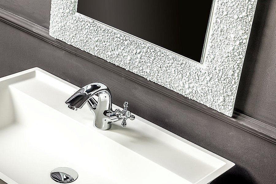 Зеркало Boheme Aura 60 Белое в ванную от интернет-магазине сантехники Sanbest