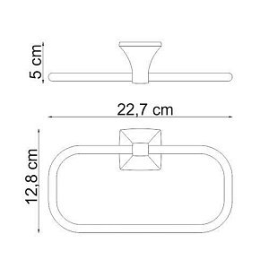 Полотенцедержатель кольцо WasserKRAFT Wern K-2560 купить в интернет-магазине сантехники Sanbest