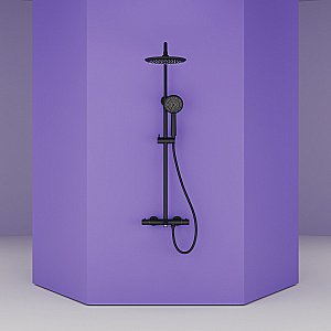 Душевая система Sancos Game SC3001MB черная матовая купить в интернет-магазине сантехники Sanbest