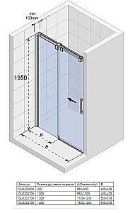 Душевая дверь Riho Ocean O104 100 купить в интернет-магазине Sanbest