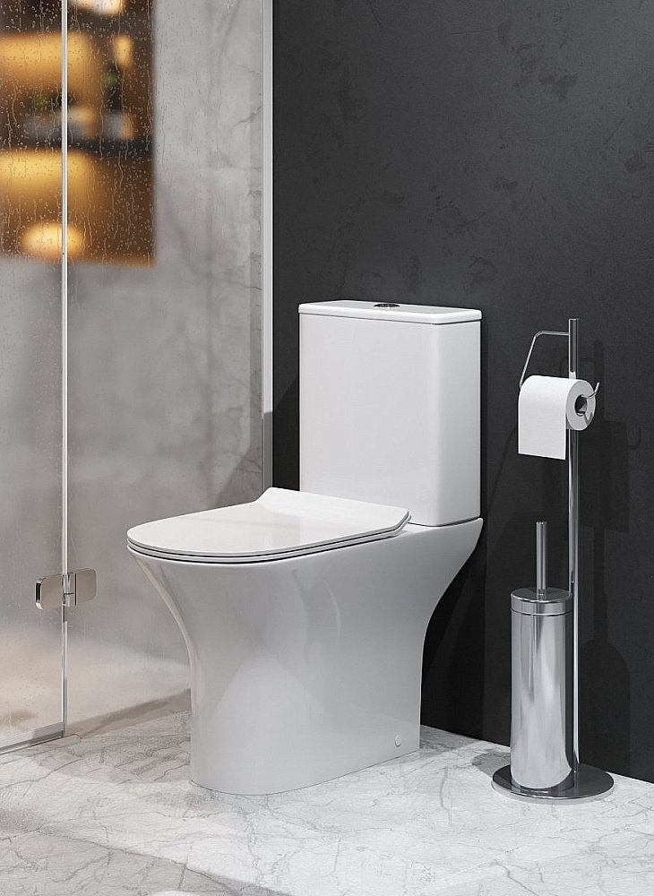 Унитаз-компакт Grossman Classic GR-4465S безободковый, с бачком, с крышкой микролифт, белый купить в интернет-магазине Sanbest