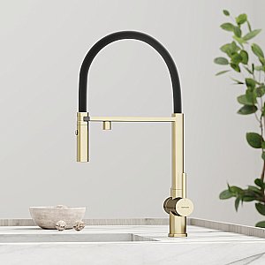 Смеситель для кухни Sancos Imola SC4010BGbh брашированное золото купить в интернет-магазине сантехники Sanbest