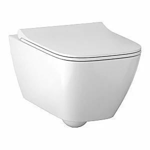 Унитаз подвесной Geberit Smyle 500.685.01.1 белый, с крышкой микролифт, безободковый купить в интернет-магазине Sanbest