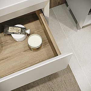 Тумба с раковиной напольная Grossman МЕРКАДО 80 с 2-я ящ, белая матовая для ванной в интернет-магазине Sanbest