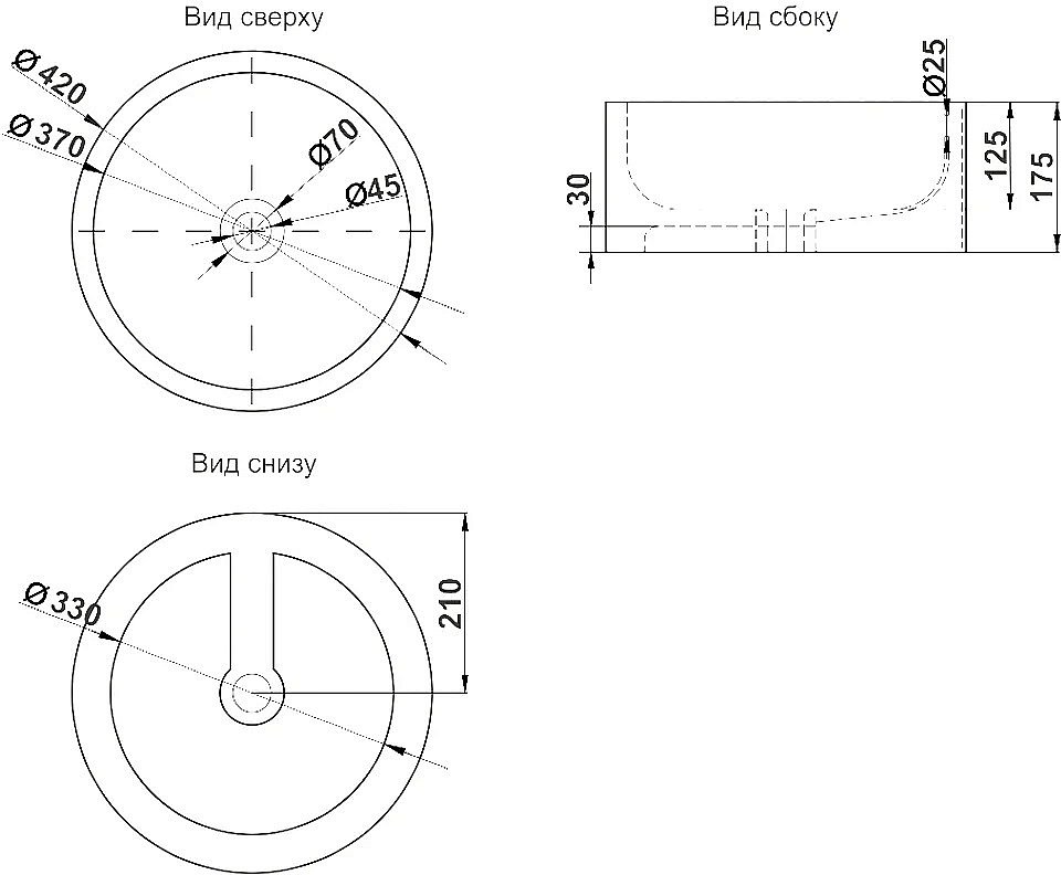 Раковина Jorno Melana 42 MLN-7076BM черная матовая купить в интернет-магазине Sanbest