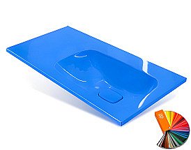 Раковина Эстет Барселона 90 любой цвет под заказ, правая купить в интернет-магазине сантехники Sanbest