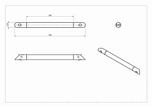 Поручень Black&White SN-1155 купить в интернет-магазине сантехники Sanbest