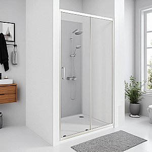 Душевая дверь Good Door Cube WTW 140 КУ00014 стекло прозрачное/профиль хром купить в интернет-магазине Sanbest