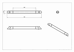 Поручень Black&White SN-1155 купить в интернет-магазине сантехники Sanbest