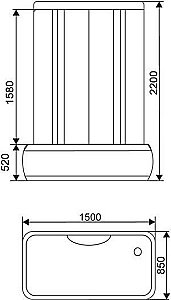 Душевая кабина ARCUS AS-125 купить в интернет-магазине Sanbest
