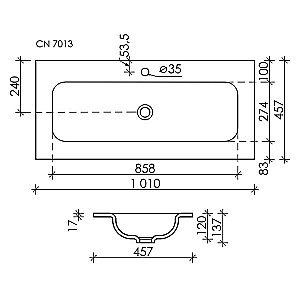 Раковина Ceramica Nova Grace CN7013 купить в интернет-магазине Sanbest
