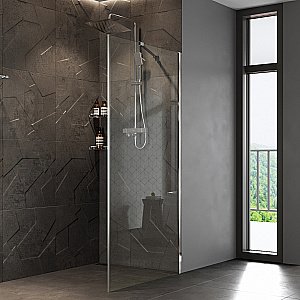 Душевое ограждение WasserKRAFT Aller 90 10H07-RP90 стекло прозрачное/профиль хром купить в интернет-магазине Sanbest