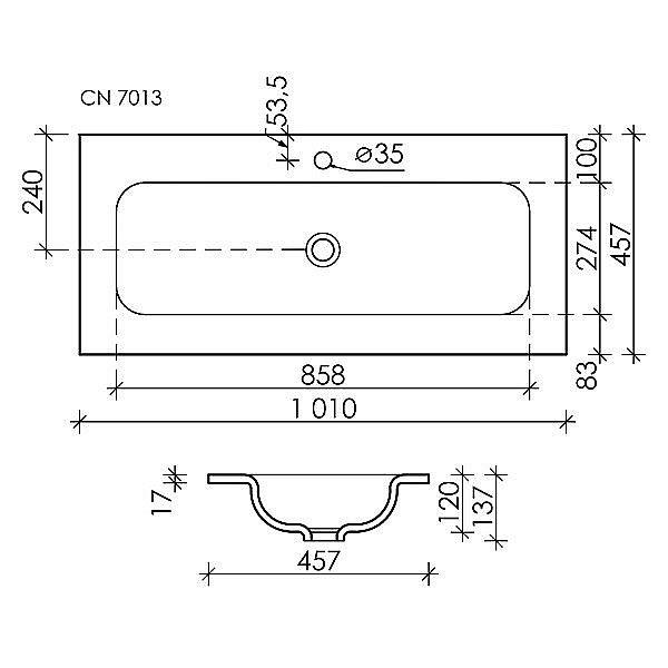 Раковина Ceramica Nova Grace CN7013 купить в интернет-магазине Sanbest