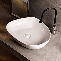 Раковина Abber Bequem 56,5 AC2124 белая купить в интернет-магазине Sanbest