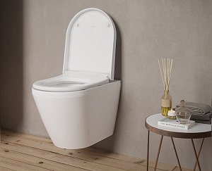 Унитаз Vitra INTEGRA ROUND 7041B003-0075 безободковый, белый купить в интернет-магазине Sanbest