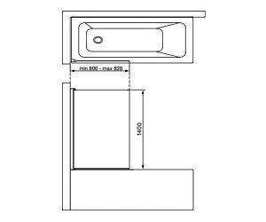 Шторка для ванны Ideal Standard Connect T9923EO купить в интернет-магазине Sanbest