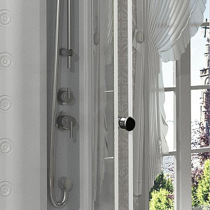 Душевая кабина Радомир Диана 1 108х118 1-05-1-0-0-0600 стекло прозрачное/профиль белый купить в интернет-магазине Sanbest