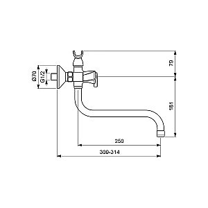 Смеситель для ванны Vidima LIFE BA362AA купить в интернет-магазине сантехники Sanbest