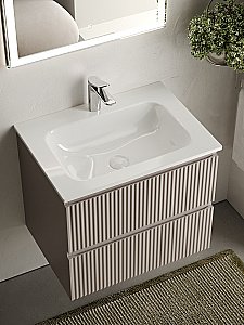 Тумба с раковиной Sancos SNOB R SNR60SM 60 Doha Soft для ванной в интернет-магазине Sanbest