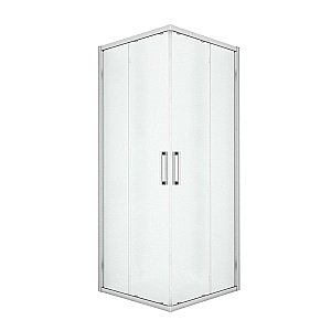 Душевой уголок NEW TRENDY NEW PRAKTIC K-0467 100x100 стекло прозрачное/профиль хром купить в интернет-магазине Sanbest