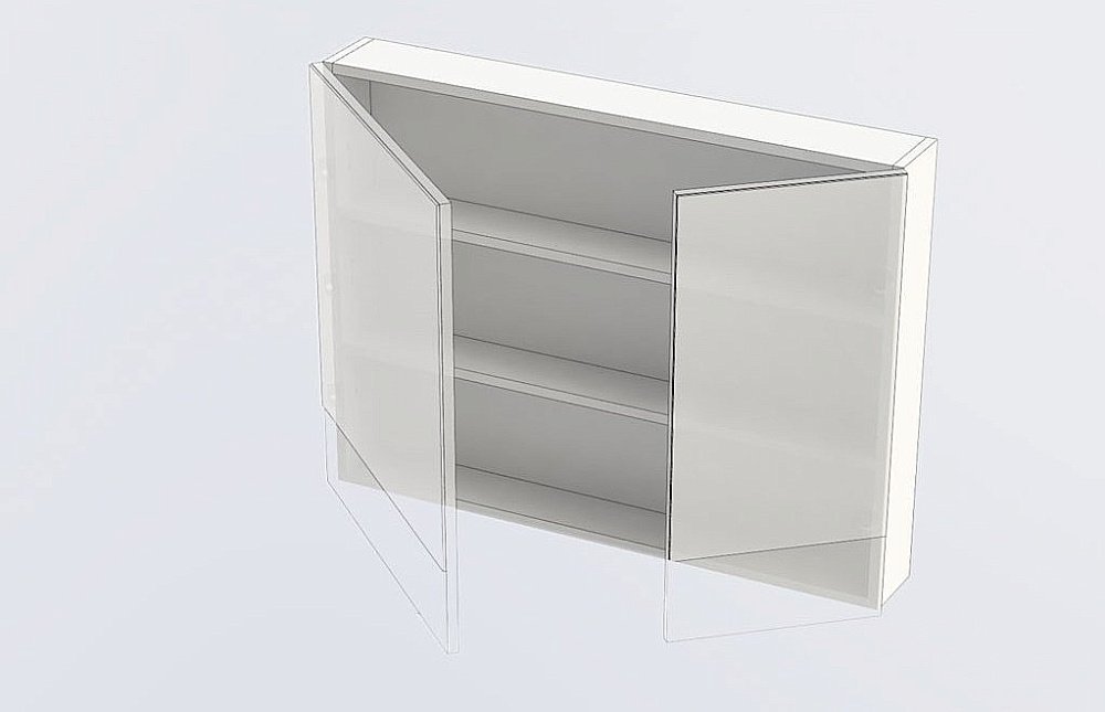 Зеркальный шкаф Aquanet Верона 90 белый купить в интернет-магазине сантехники Sanbest