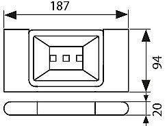 Мыльница Kaiser KH-2724 черная купить в интернет-магазине сантехники Sanbest